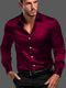 VezVoR Men Regular Fit Solid Spread Collar Party Shirt - Image 3