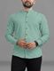 VeBNoR Men Regular Fit Solid Mandarin Collar Casual Shirt - Image 3