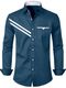 WOXEN Men Regular Fit Solid Spread Collar Casual Shirt - Image 3