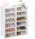 KriShyam Â® Clear Acrylic Stackable 3 Shoe Storage Organizer Box with Pull-Down Front Door Plastic Shoe Stand (Crystal Clear, 6 Shelves, DIY(Do-It-Yourself)) - Image 2