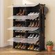 KriShyam Â® Clear Acrylic Stackable 3 Shoe Storage Organizer Box with Pull-Down Front Door Plastic Shoe Stand (Crystal Clear, 6 Shelves, DIY(Do-It-Yourself)) - Image 4