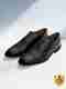 LOUIS STITCH Menâs Jet Black Formal Lace-Up Oxford Shoes Oxford For Men (Black , 8) - Image 2