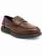 Thomas Crick Dual-Tone Leather Loafers (Brown, 10) - Image 2