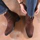 TANN & TRAIL Men's Chelsea Zipper Boots (Black, UK 7) - Image 3