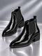 Pocy Shoes Men's Chelsea Boots (Black, UK 9) - Image 4