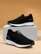 Red Tape Men's Low Cut Walking Slip-On Shoes, Black/White, Size 9 - Image 4