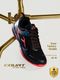 Hundred Court Flyer Non-Marking Badminton Shoes (Blue, Orange, UK 11) - Image 3