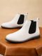 Roadster Men's Slip-On Boots (White) - Image 3