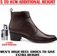 BXXY Men's Brown Casual Formal Slip-On Boots (Size 10) - Image 3