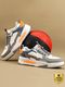 HRX Men's Club Culture Sneakers White Blue (Size 7) - Image 3
