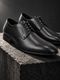 LOUIS STITCH Menâs Jet Black Formal Lace-Up Oxford Shoes Oxford For Men (Black , 8) - Image 4