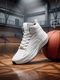Knoos High Top Sneakers for Men, White, Size 9 - Image 3