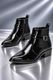 NAQSHHIDE Pointed black boots for Men Boots For Men (Black , 10) - Image 4