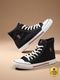 TRENDUTY Casual, Walking, Daily Wear, Lifestyle, Comfortable Insole Sneakers For Men Canvas Shoes For Men (Black , 6.5) - Image 3