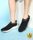 Red Tape Men's Low Cut Walking Slip-On Shoes, Black/White, Size 9 - Image 3