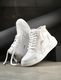 Knoos High Top Sneakers for Men, White, Size 9 - Image 4
