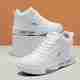 Knoos High Top Sneakers for Men, White, Size 9 - Image 2