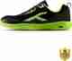 Hundred Court Flyer Non-Marking Badminton Shoes (Blue, Orange, UK 11) - Image 2