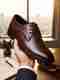LIBERTY Fortune HOL-125E Men's Formal Brogues, Tan, Size 7 - Image 2