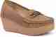 Feet Runner Women Comfortable Casual Loafers (Beige, 8) - Image 2