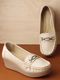 Feet Runner Women Comfortable Casual Loafers (Beige, 8) - Image 3