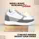BXXY Men's 3.5 Inch Height Increasing White Running Shoes (6) - Image 2