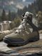 leo's Fitness shoes Waterproof HighâAnkle Trekking Boots for Outdoor & Casual Purpose Boots For Men (Grey , 10) - Image 3