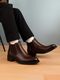 BXXY Men's Brown Casual Formal Slip-On Boots (Size 10) - Image 4
