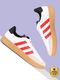 ADIDAS BARREDA IKD Sneakers For Men (White, Grey , 9) - Image 3