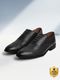 LOUIS STITCH Menâs Jet Black Formal Lace-Up Oxford Shoes Oxford For Men (Black , 8) - Image 3