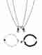 FashionLobby Crystal Gold-Plated Charm Bracelet (Pack of 4, Beige) - Image 2