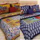 JGdecor Polycotton Double Flat 150 TC Floral 2 Bedsheets with 4 - Image 4