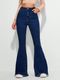 BoldHawk Women Boot-Leg High Rise Blue Jeans - Image 3