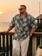 Bullmer Men Regular Fit Printed Button Down Collar Casual Shirt - Image 3