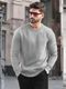 TRIPR Men Solid Round Neck Maroon Sweater - Image 3