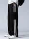 GLALUZY Men Solid Black Track Pants - Image 4