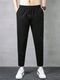 Mahi Enterprise Men Solid Black Track Pants - Image 3