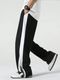 Povaxpo Men Printed Black Track Pants - Image 4