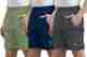 WeReKo Pack of 2 Printed Men's Shorts (Dark Grey, Black) - Image 2