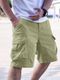 Vogaann Solid Men Blue Cargo Shorts - Image 3