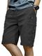 BELLSTONE Solid Men Grey Cargo Shorts - Image 3