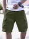 Vogaann Solid Men Blue Cargo Shorts - Image 4