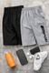 FANEX FITNESS Pack of 3 Printed Men Black Gym Shorts - Image 4