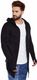 Vuzzan Men Kimono Style Full Sleeve Black Shrug - Image 4