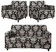 Sinicki Polyester 3+1+1 Seater Sofa Cover Set (Pack of 3, Blue/Grey) - Image 3