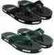 FOOT UP Super Soft|Orthopedic|Comfortable|Lightweight|Diabetic|Combo Men Slippers (Black, Green , 7) - Image 2