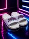 PERY-PAO Men Slides Yellow White Size 6 - Image 3
