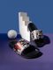 Foot Print Men Slides Multicolor Size 7 - Image 4