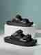 BRUTON Ortho Extra Soft Comfort Toe Acupressure Men Slippers (Black, - Image 2