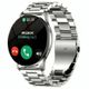 Melbon Round Bluetooth Calling Metal Body,120 Sports Modes, Fitness & Outdoor, Fashion Smartwatch (M Silver Strap, Free Size) - Image 4